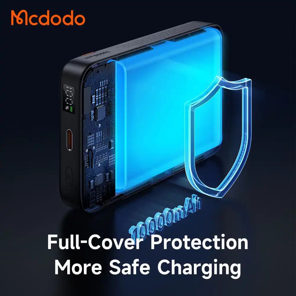پاوربانک 10000 مک دودو | مدل MC-1461 با شارژر بیسیم مخصوص آیفون و اپل واچ — تصویر ۴