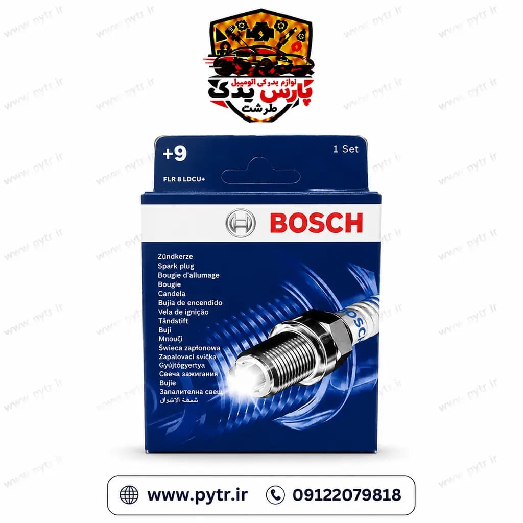 شمع خودرو بوش دو پلاتین پایه کوتاه مدل FLR8LDCU+9 بسته 4 عددی قیمت و خرید آنلاین