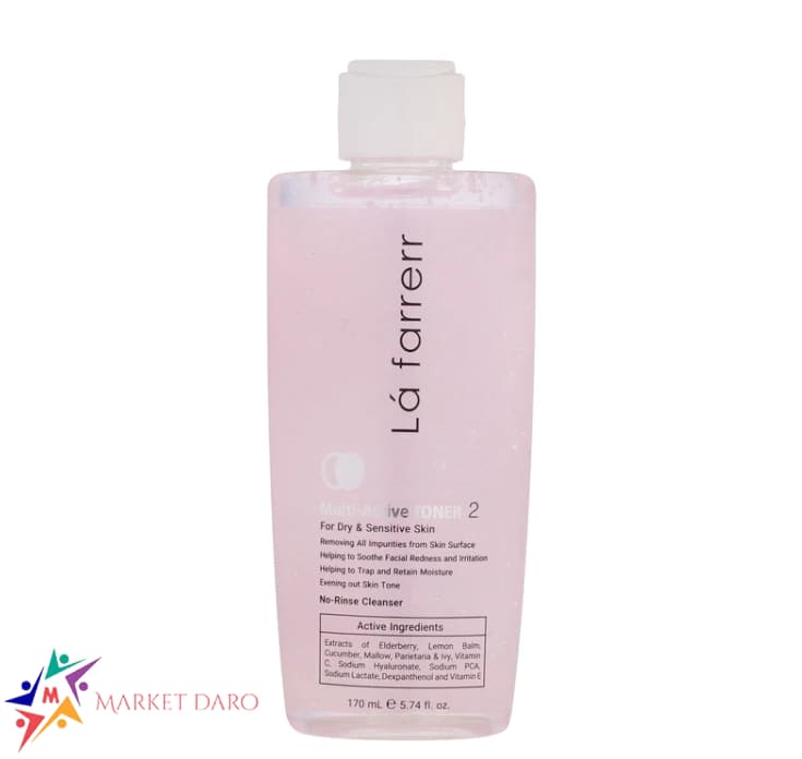 تونر لافارر مدل Multi Active مناسب پوست چرب و مختلط حجم 170 میلی لیتر