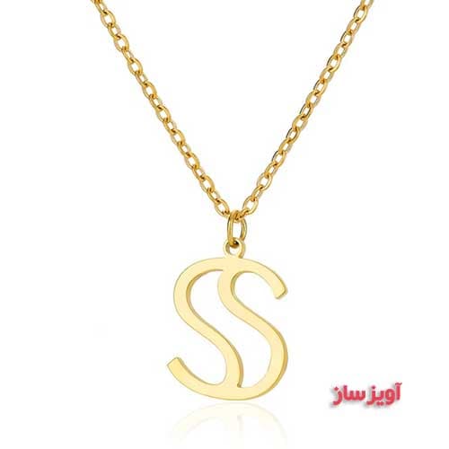 گردنبند حرف انگلیسی S کد 103029