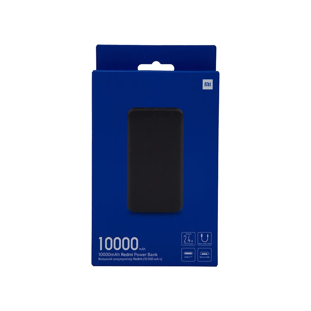 پاوربانک 10000 شیائومی اورجینال چین | شارژر همراه با دو پورت USB و طراحی جمع و جور — تصویر ۳