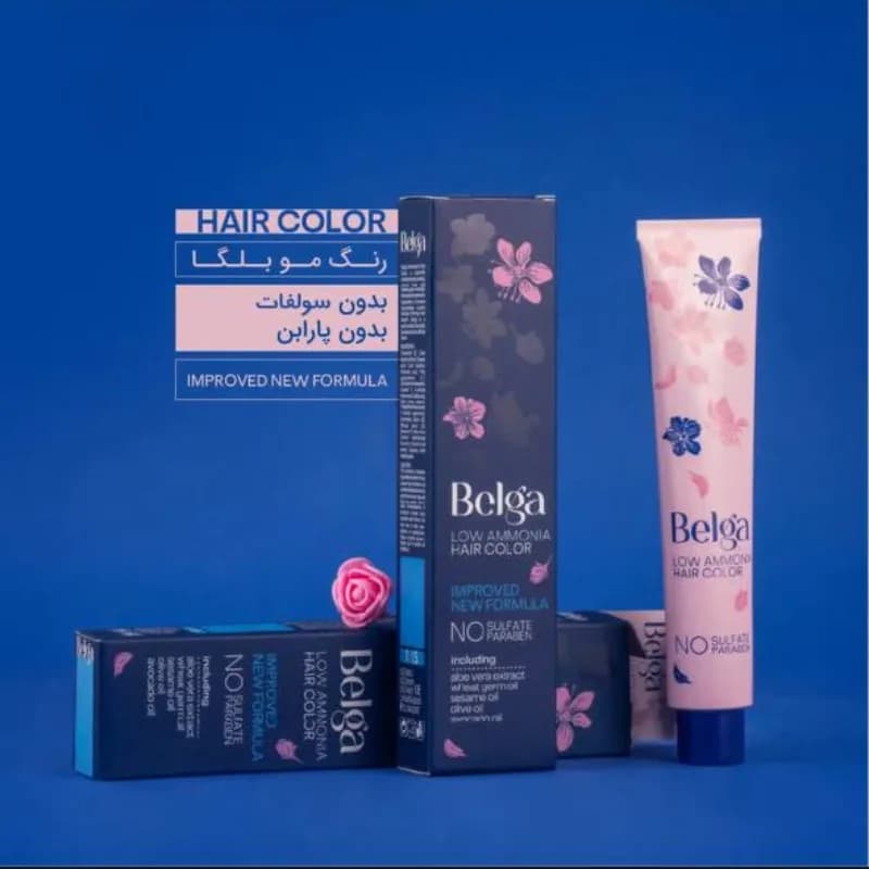 رنگ مو بلگا Low Ammonia سری رنگ شرابی 100 میل — تصویر ۴
