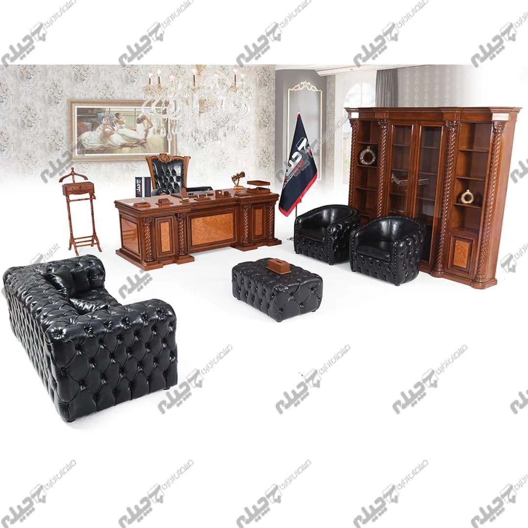 ست کامل مبلمان اداری مدل چستر آمریکایی