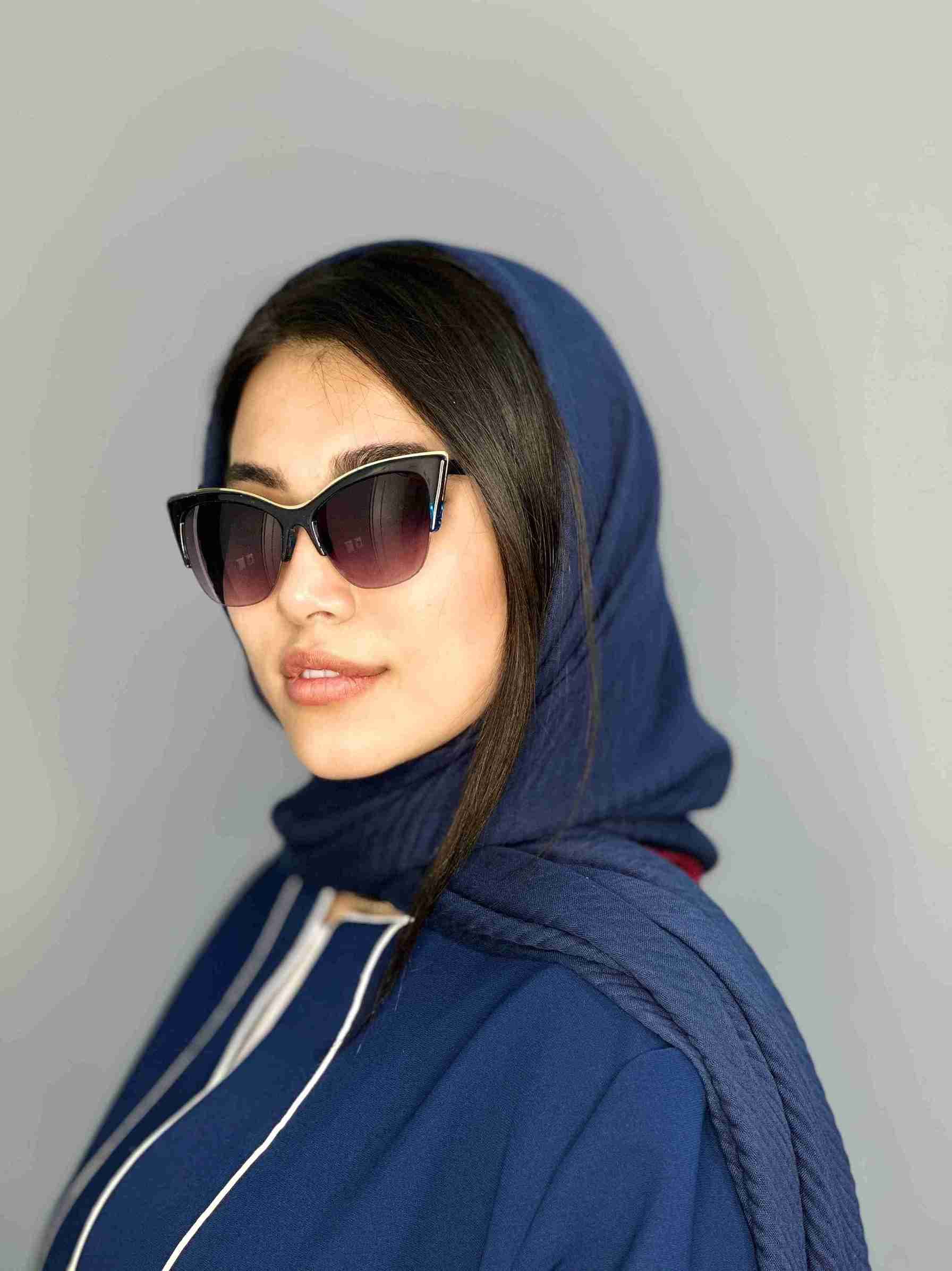 عينك افتابي Chanel شَنِل زنانه گربه ای مشکی یووی ۴۰۰