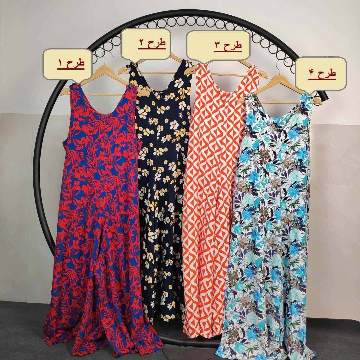 پیراهن ماکسی نخی تابستانه اورال – کد 169 — تصویر ۳