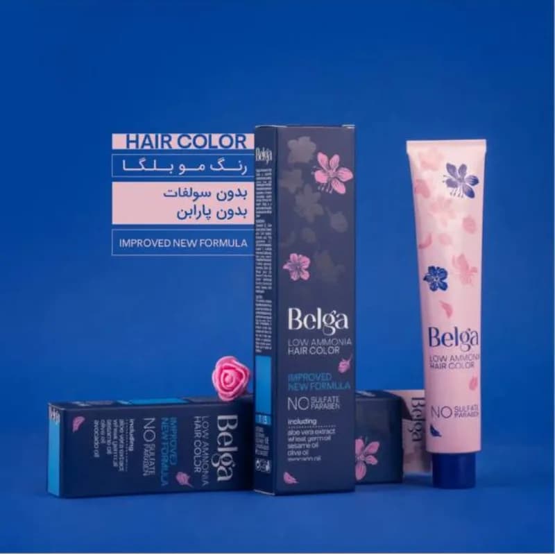 رنگ مو بلگا Low Ammonia سری رنگ تنباکویی 100 میل — تصویر ۵