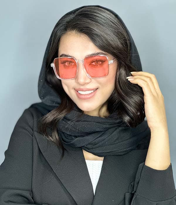 عينك افتابي dior پرادا زنانه مربعي لاكچري يووي ٤٠٠