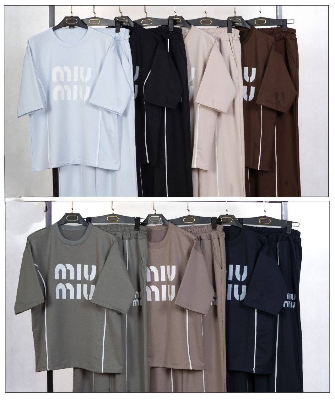 ست تیشرت و شلوار گلکسی MiuMiu – کد 160 — تصویر ۲