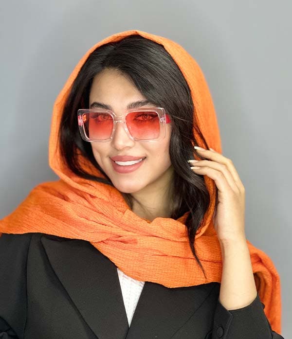 عينك افتابي CHANEL چنل سرخ زنانه مربعي يووي ٤٠٠ لاكچري — تصویر ۲