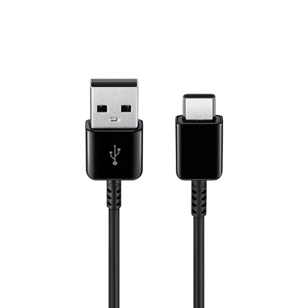 کابل USB به تایپ سی سامسونگ مشکی | کابل شارژ و انتقال دیتا اورجینال چین — تصویر ۲
