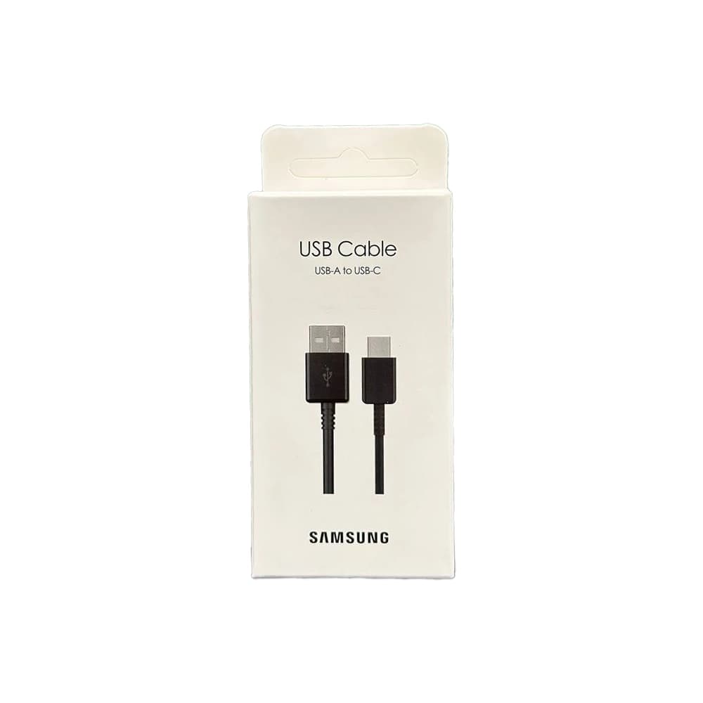 کابل USB به تایپ سی سامسونگ مشکی | کابل شارژ و انتقال دیتا اورجینال چین — تصویر ۳