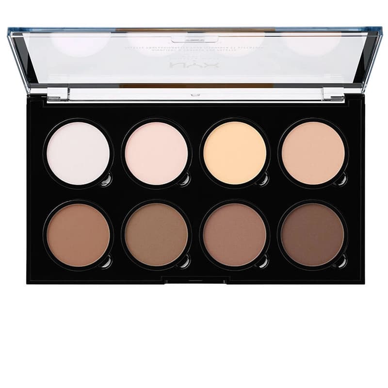 پالت کانتور و هایلایتر پودری نیکس مدل NYX Professional — تصویر ۵