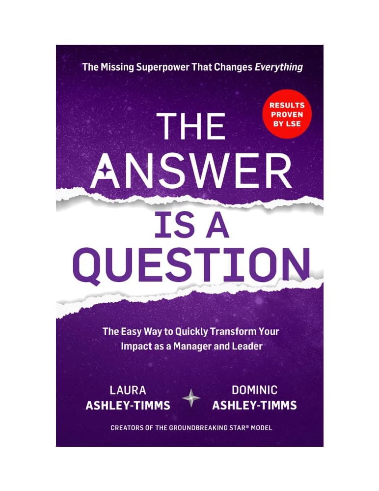 کتاب The Answer Is a Question (پاسخ یک پرسش است: ابرقدرت گمشده‌ای که …) نسخه انگلیسی PDF | لورا اشلی-تیمز و دومینیک اشلی-تیمز