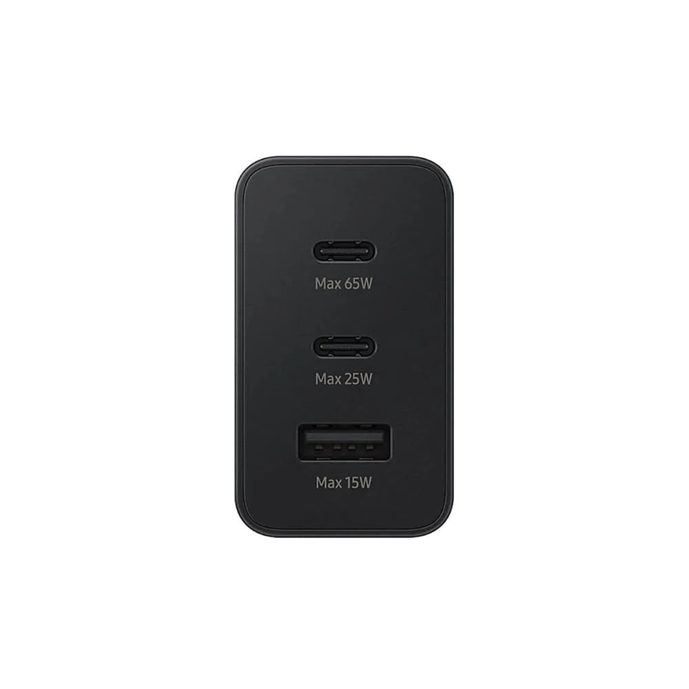 آداپتور 65 وات سامسونگ بدون پک | شارژر سه پورت Super Fast اورجینال چین — تصویر ۳