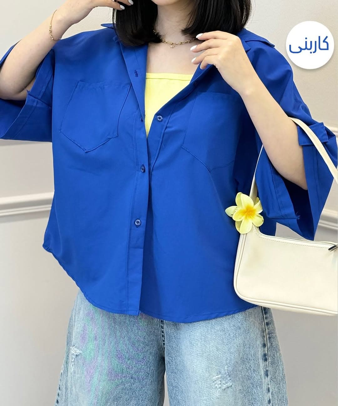 شومیز آستین پاگن مهدخت – کد 115 — تصویر ۸