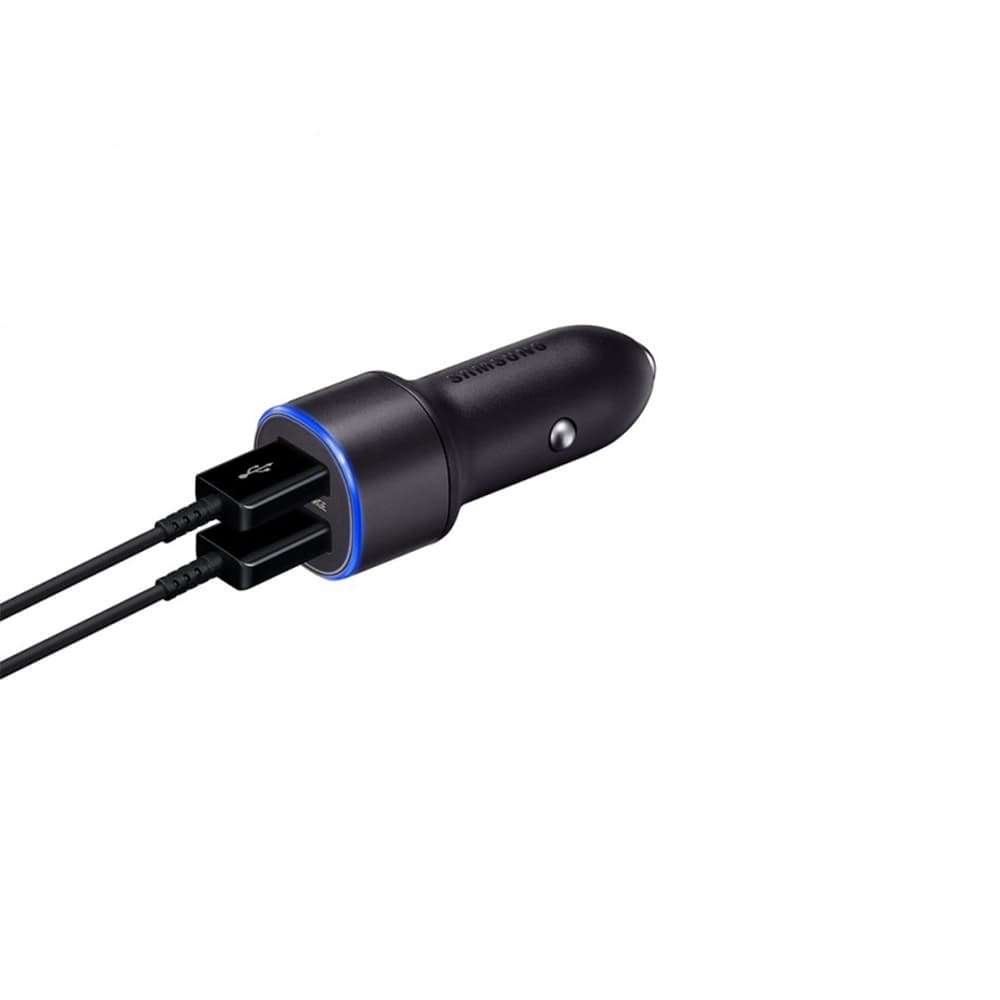 شارژر فندکی 15 وات سامسونگ اورجینال چین | شارژ سریع موبایل و تبلت با دو پورت USB — تصویر ۵