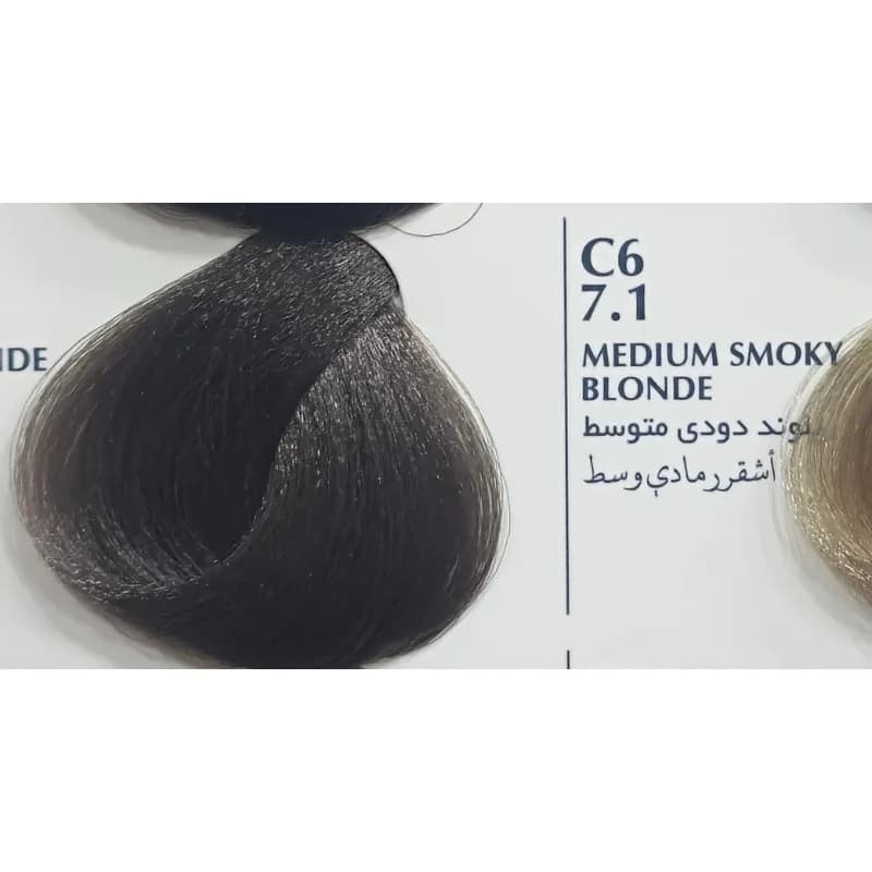 رنگ مو بلگا Low Ammonia سری رنگ دودی 100 میل — تصویر ۴