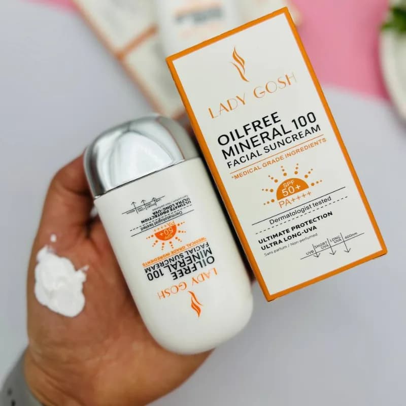 کرم ضد آفتاب بی رنگ اورجینال لیدی گاش SPF50 — تصویر ۴