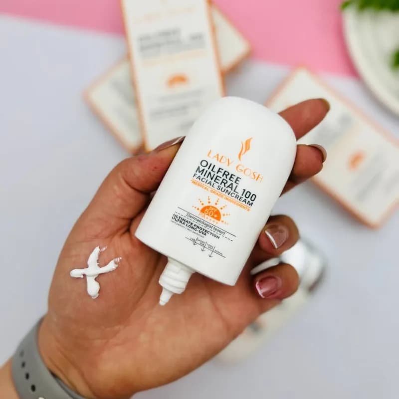 کرم ضد آفتاب بی رنگ اورجینال لیدی گاش SPF50 — تصویر ۵