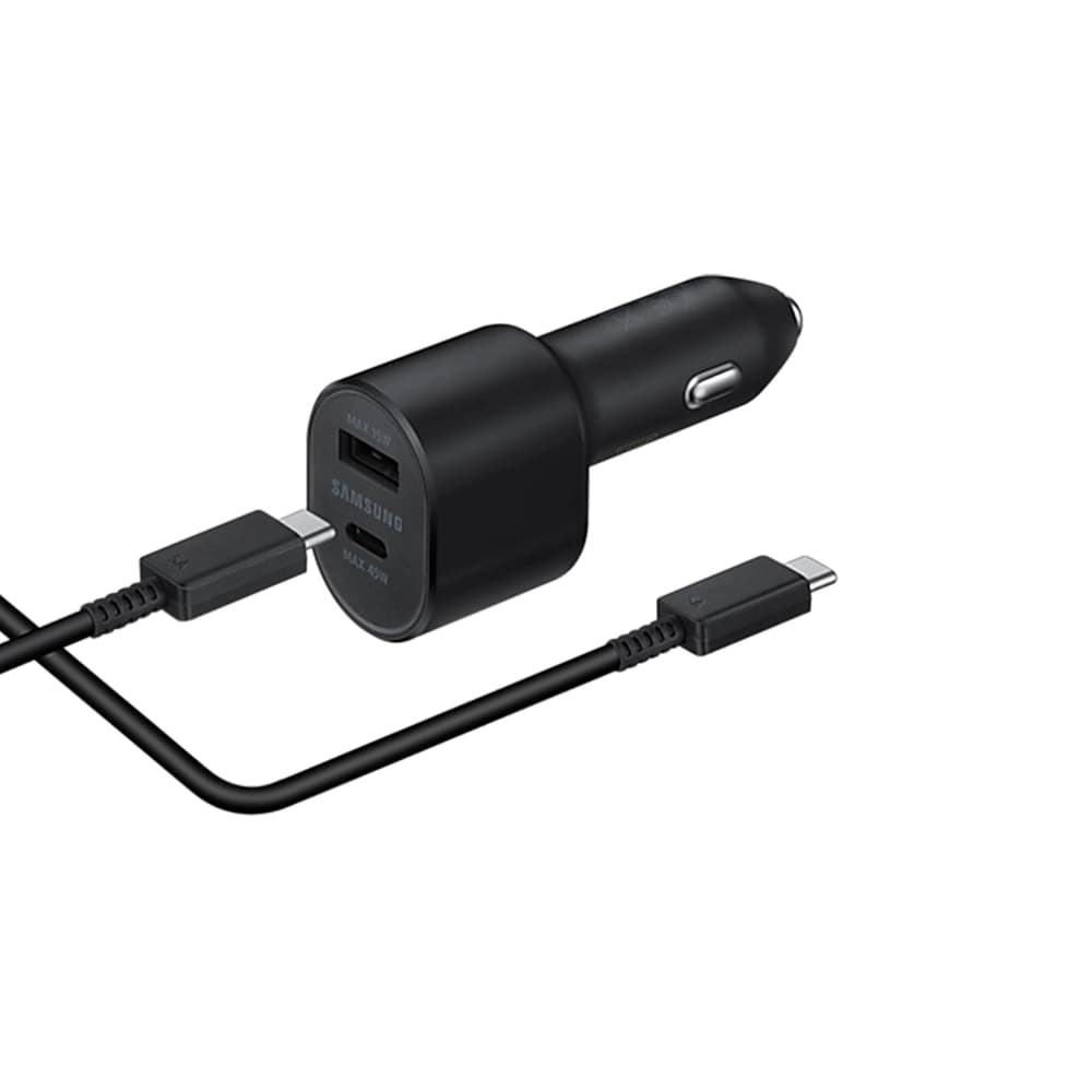 شارژر فندکی 45 وات سامسونگ اورجینال شرکتی | شارژر دو پورت USB-C مخصوص گوشی و تبلت — تصویر ۵