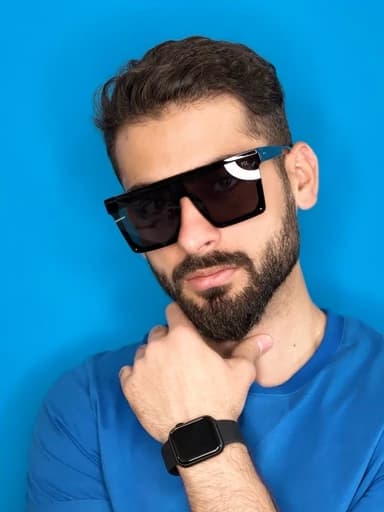 عینک آفتابی مردانه مربعی YSL یووی400 — تصویر ۴