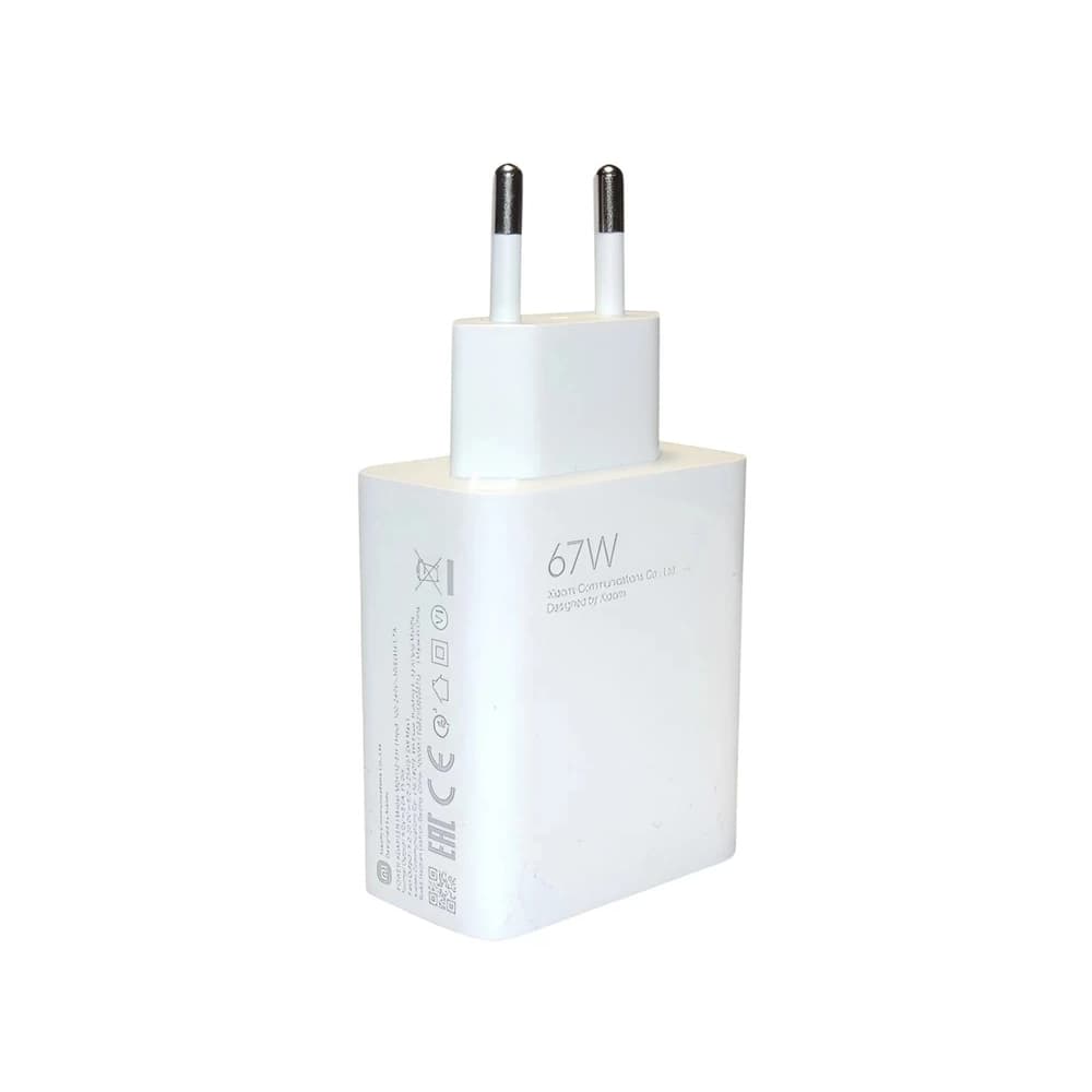 آداپتور 67 وات شیائومی اورجینال شرکتی | شارژر سریع USB مناسب گوشی‌های شیائومی — تصویر ۴