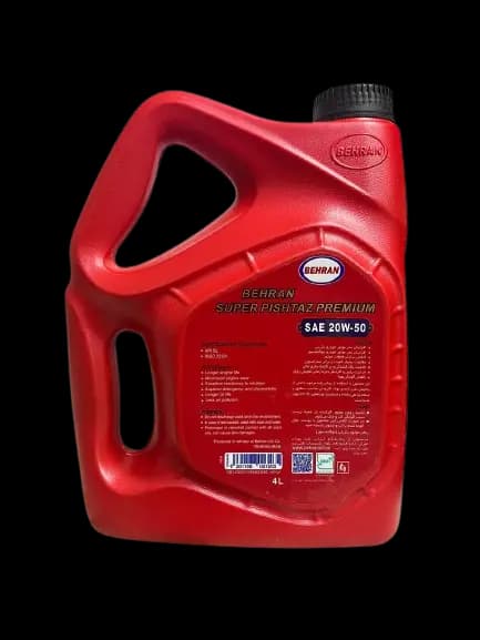 روغن موتور بهران سوپر پیشتاز SL 20w50 حجم 4 لیتر — تصویر ۴