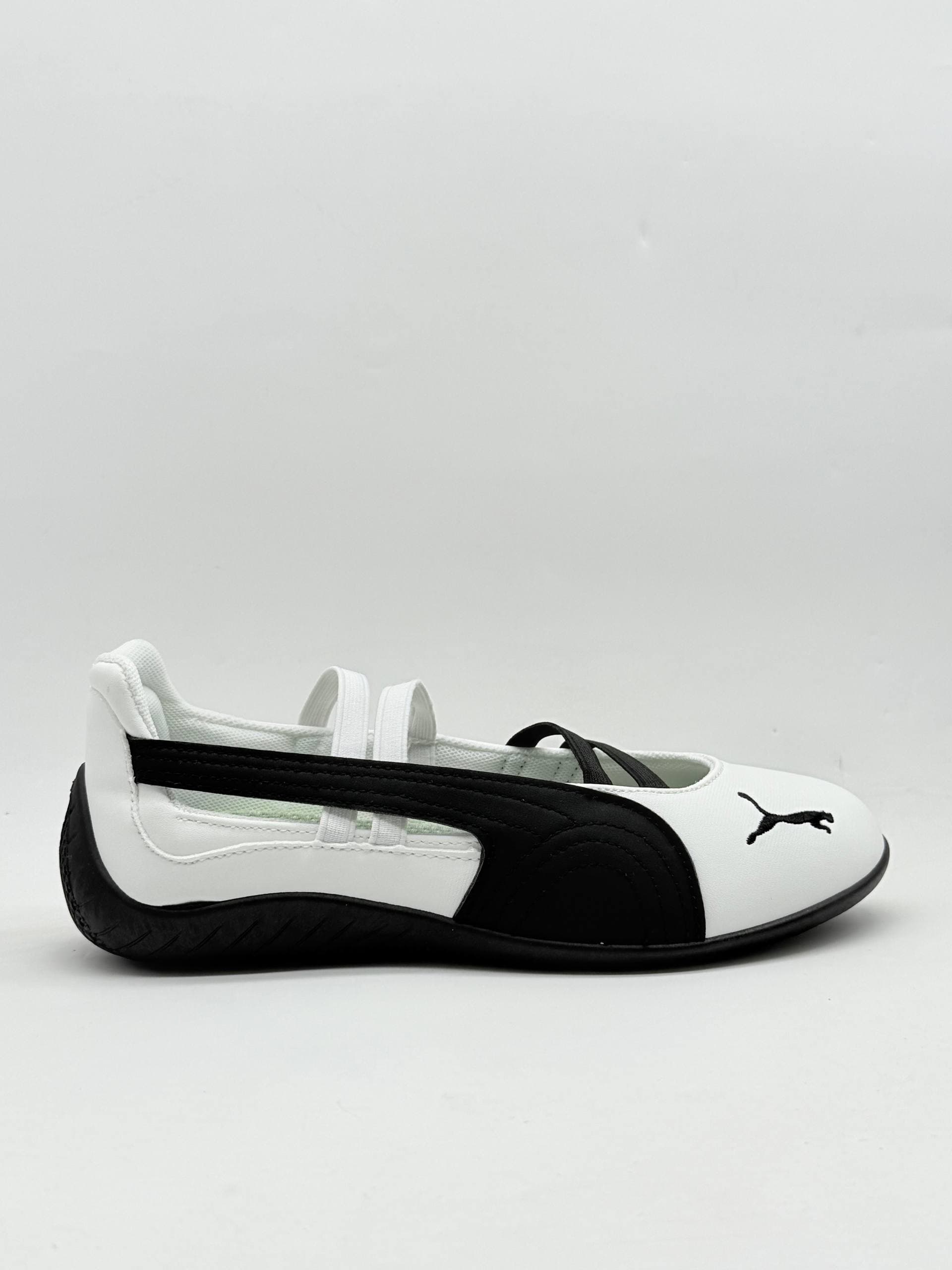 کفش پوما بالرین سفید مشکی white black Puma Ballerina Shoes