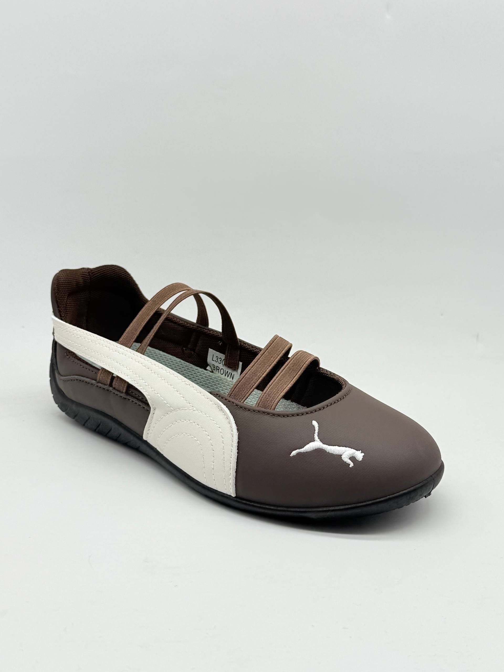کفش پوما بالرین قهوه ای Brown Puma Ballerina Shoes — تصویر ۳