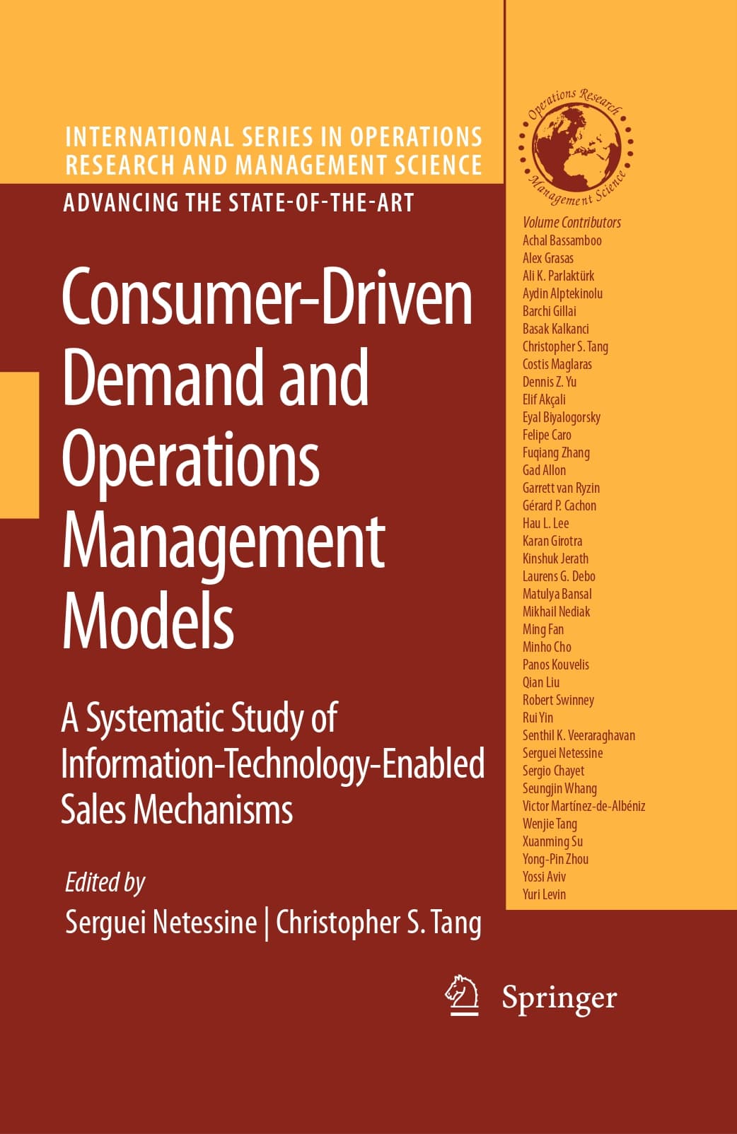 کتاب Consumer-Driven Demand and Operations Management Models (مجموعه بین‌المللی پژوهش عملیاتی و مدیریت …) نسخه انگلیسی PDF | کریستوفر اس. تَنگ،سرگِی نِتِسین