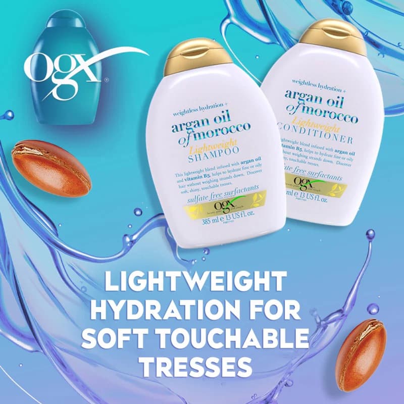 شامپو او جی ایکس مدل OGX Weightless Hydration Argan Oil — تصویر ۲