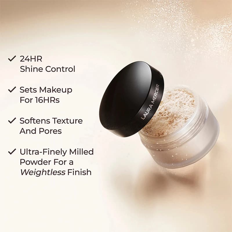 پودر فیکس لورا مرسیه مدل Laura Mercier Translucent — تصویر ۲