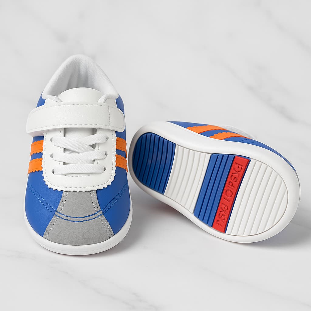 کتونی اسپرت بچهگانه چسبی وارداتی | سبک، راحت و مناسب کودک فعال — تصویر ۲