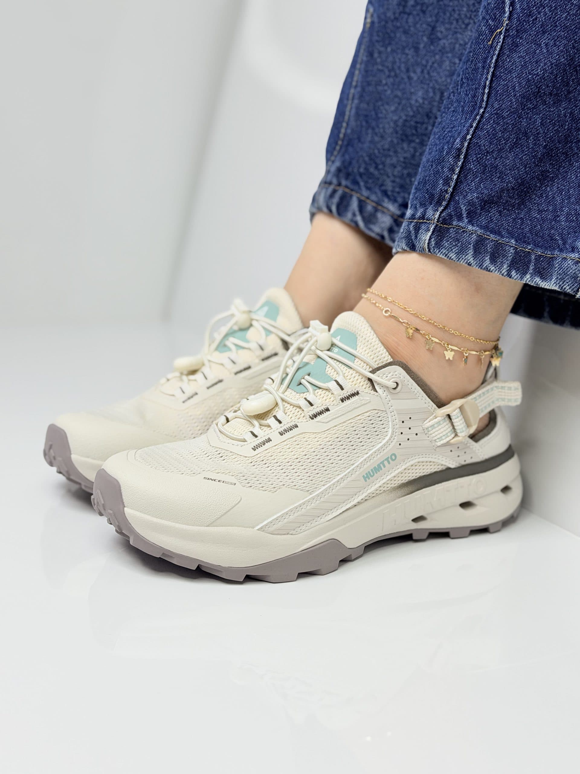صندل پیاده روی هامتو کرم خاکستری Hamto beige gray Walking Sandals — تصویر ۴