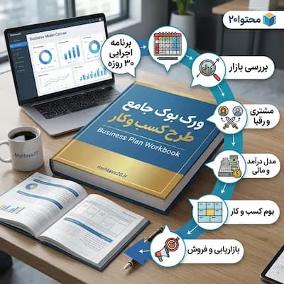 ورک‌بوک طرح کسب‌وکار | از ایده تا اجرا و رشد