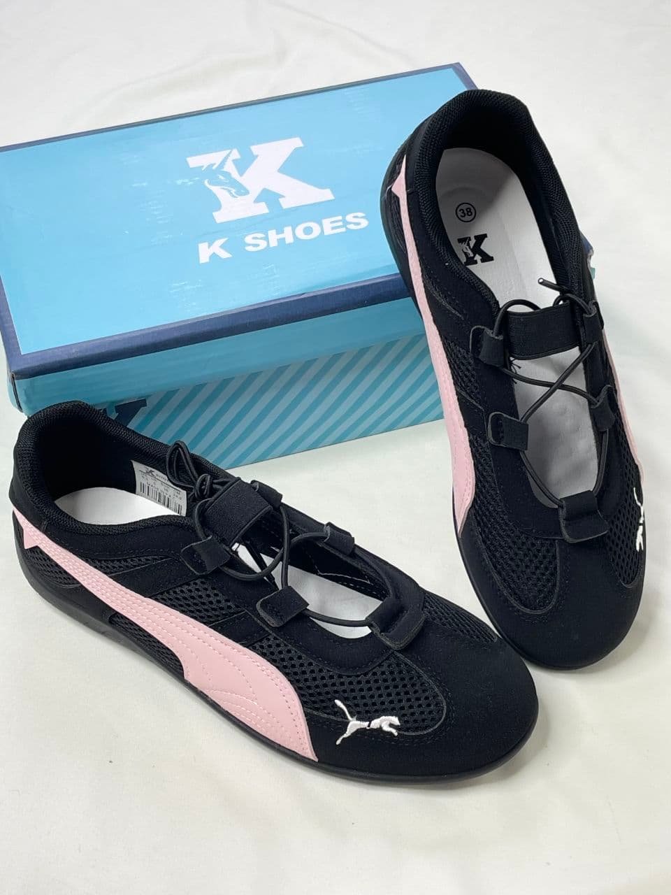 کفش پوما اسپید کت تابستونی مشکی صورتی Puma Speedcat Summer Shoes black pink