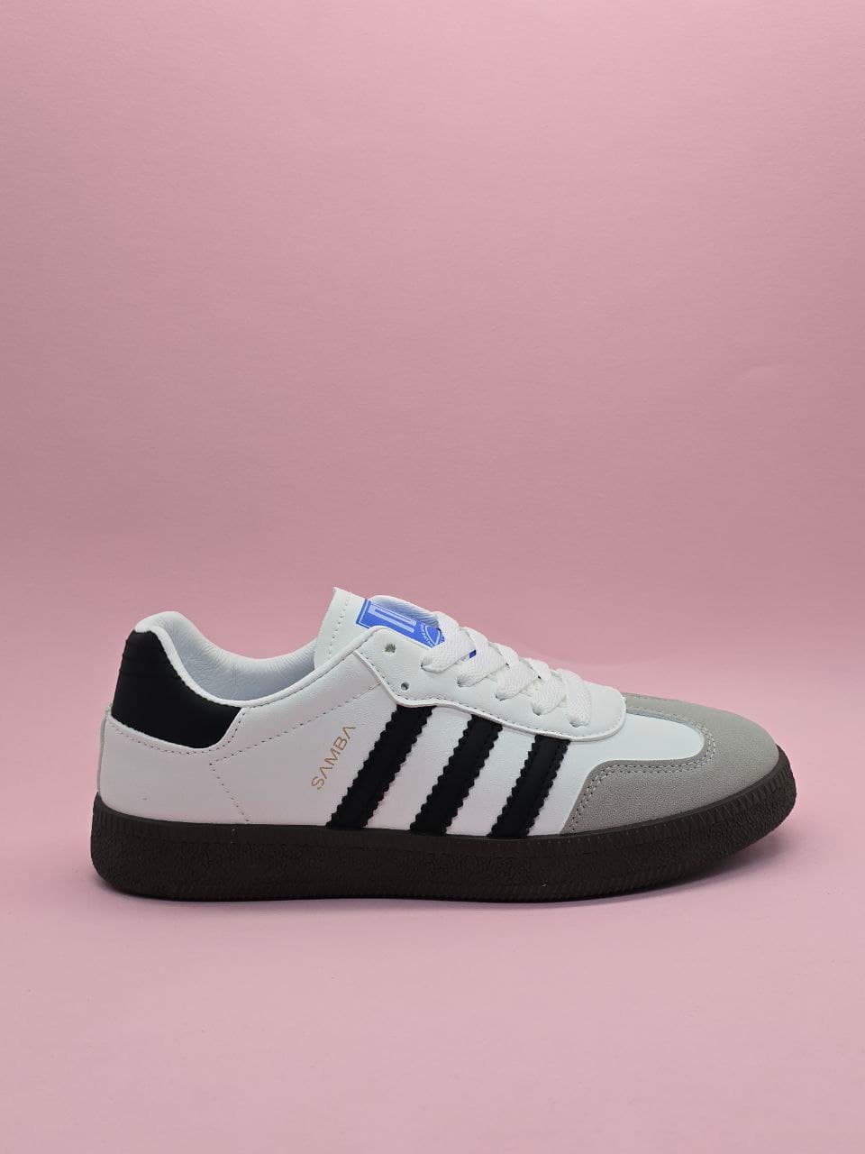 آدیداس سامبا سفید و مشکی Adidas samba white and black