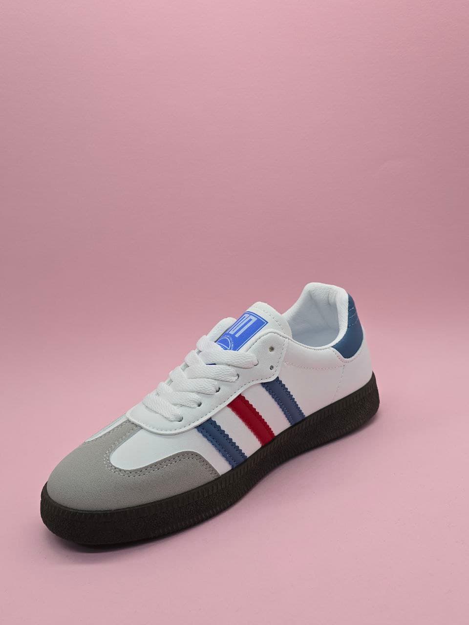 آدیداس سامبا سفید و آبی Adidas samba white blue — تصویر ۵