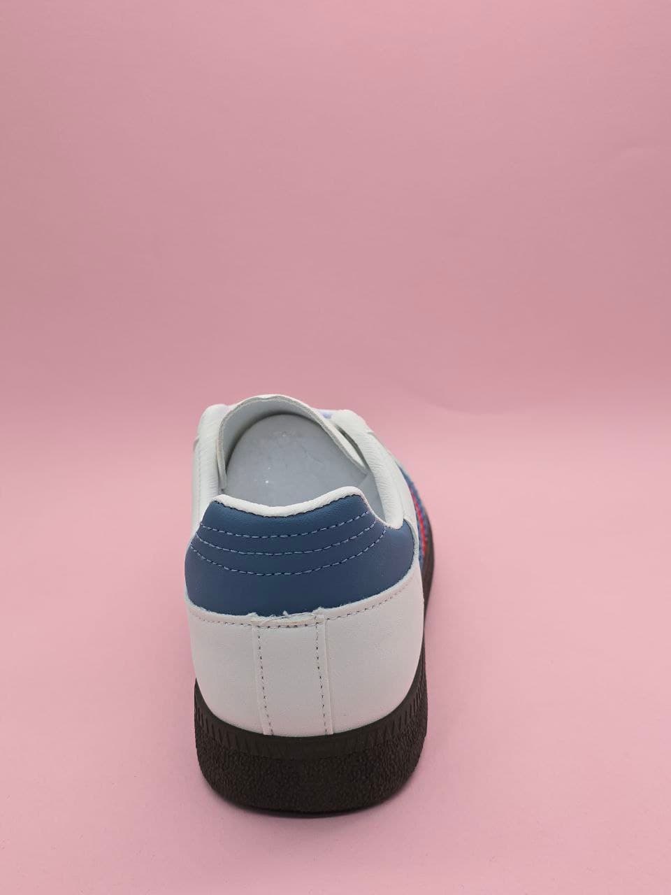 آدیداس سامبا سفید و آبی Adidas samba white blue — تصویر ۷