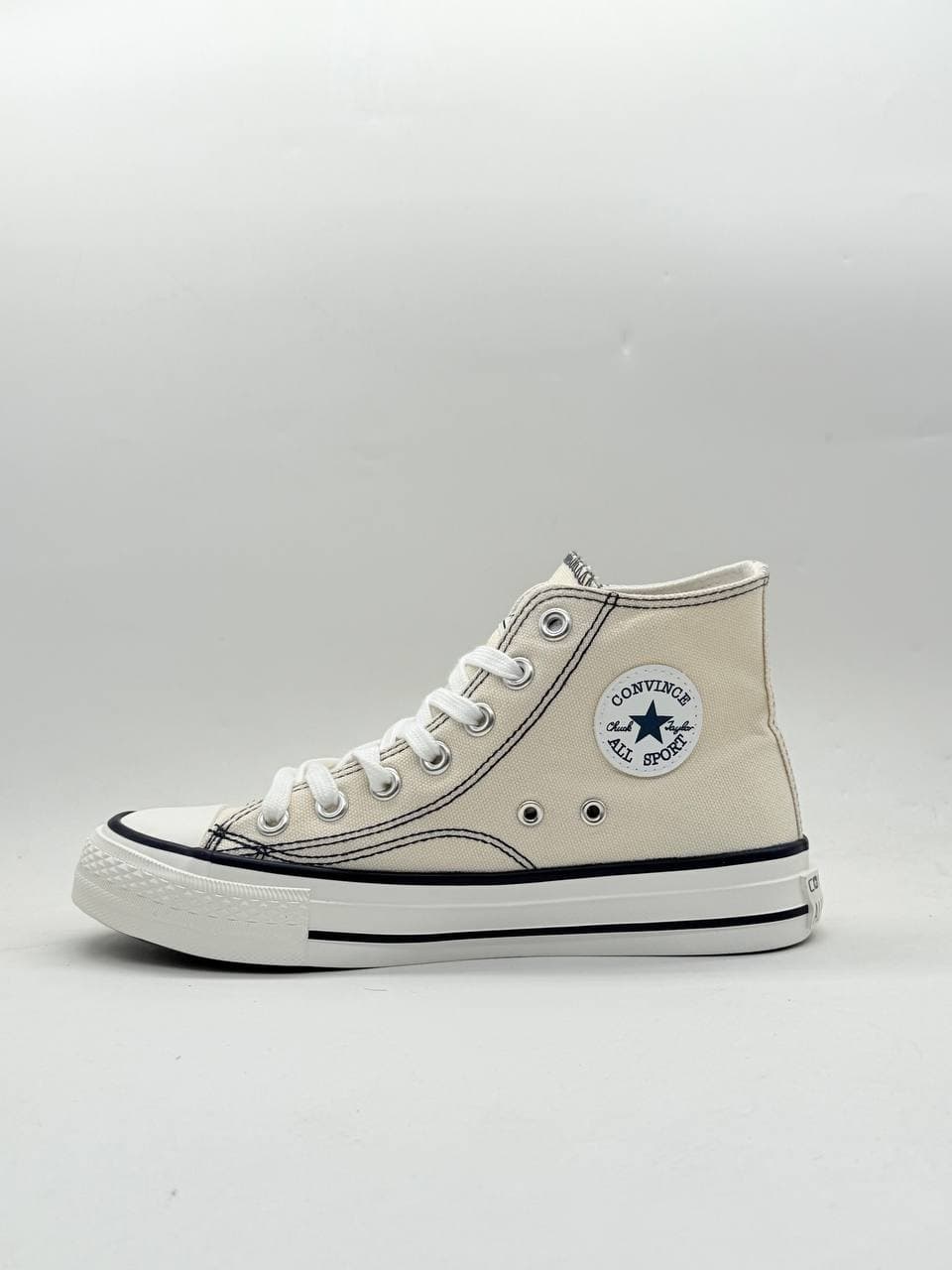 کفش ال استار ساق دار کرمی Cream El Star ankle boots — تصویر ۵