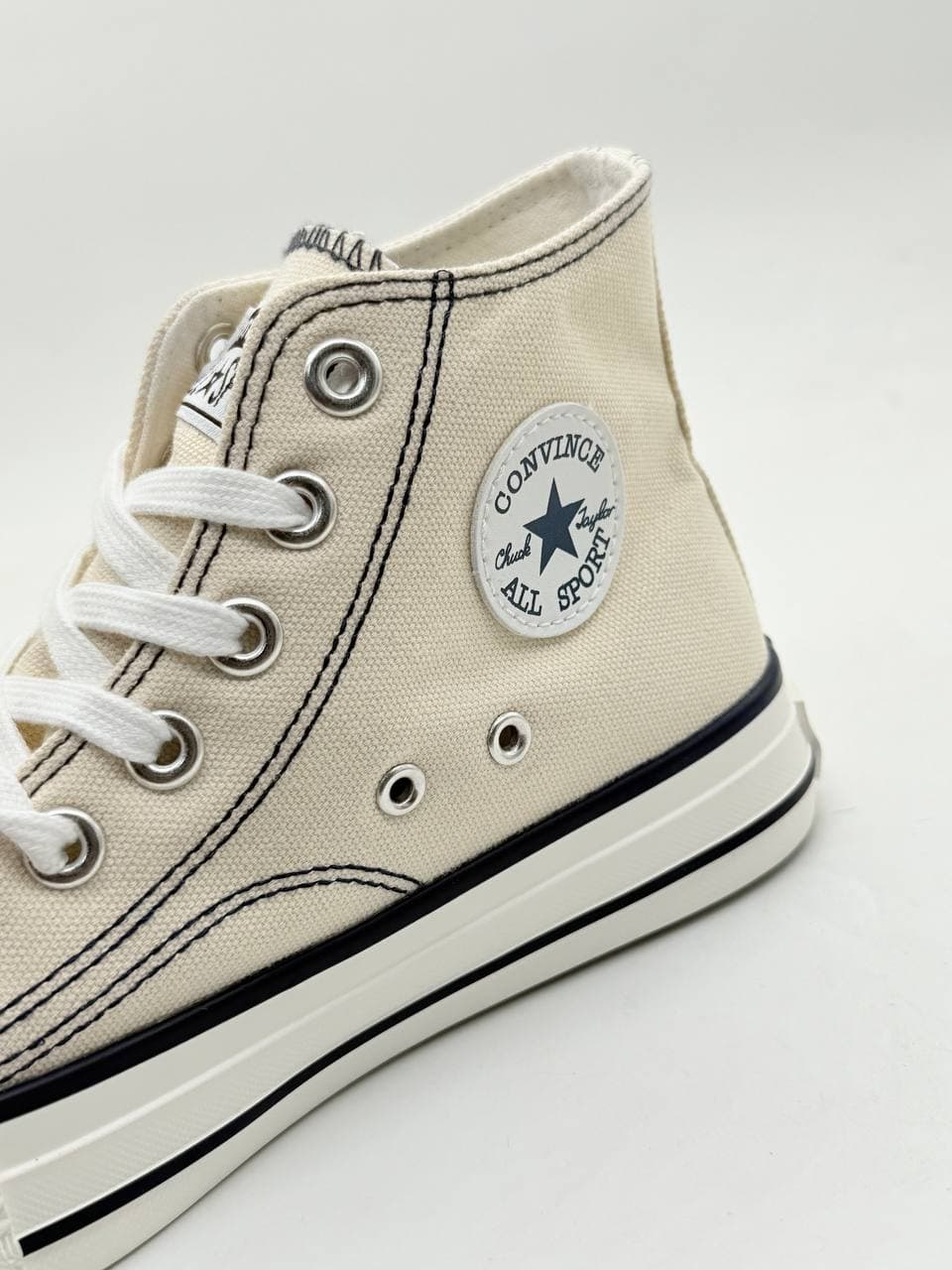 کفش ال استار ساق دار کرمی Cream El Star ankle boots — تصویر ۷