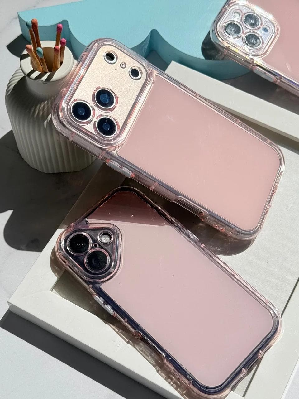 قاب پاستلی کریستالی (کدC2326) مناسب برای iPhone 15 — تصویر ۹