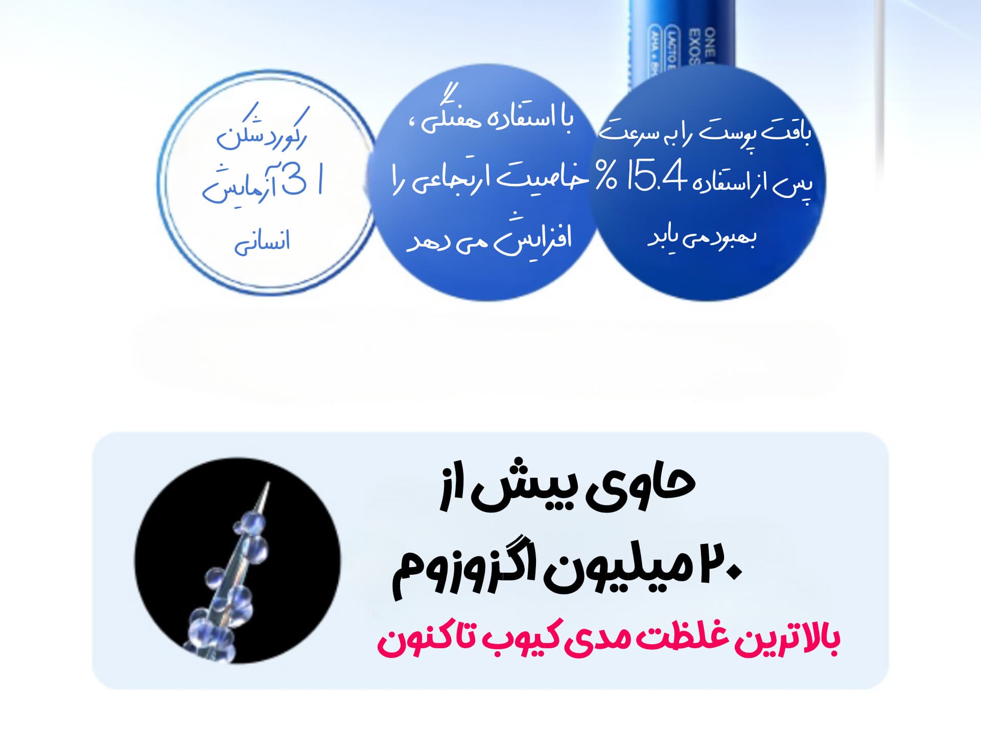 سرم کنترل منافذ اگزوزوم شات 25000 مدی کیوب — تصویر ۵