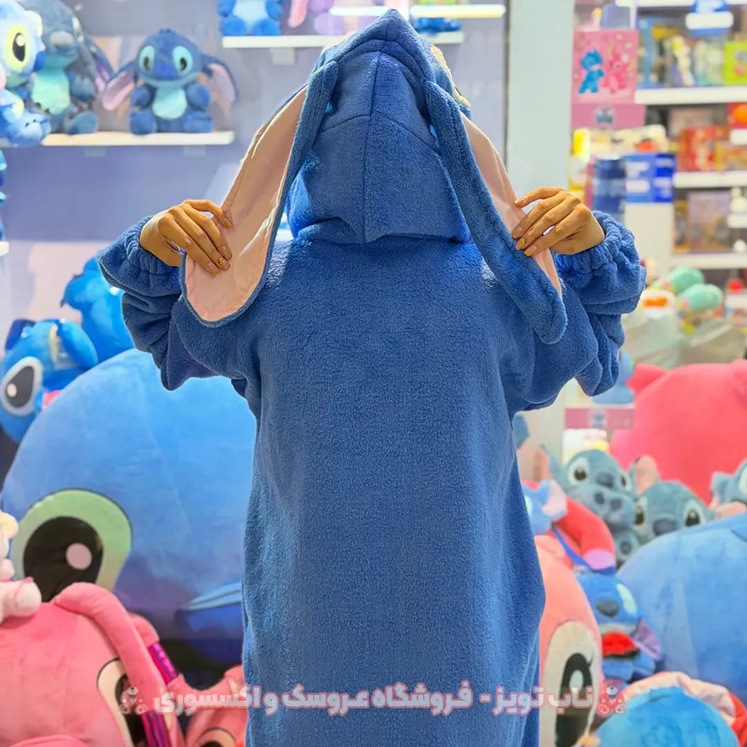 لباس سرهمی استیج آبی بزرگسال — تصویر ۲