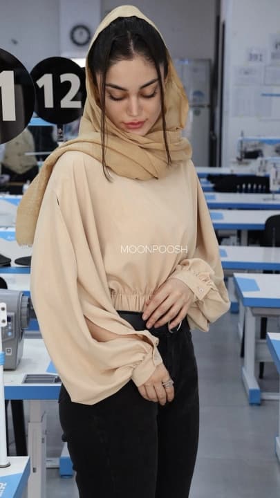 کراپ شومیز خفاشی ژاکلین جلو بسته — تصویر ۳