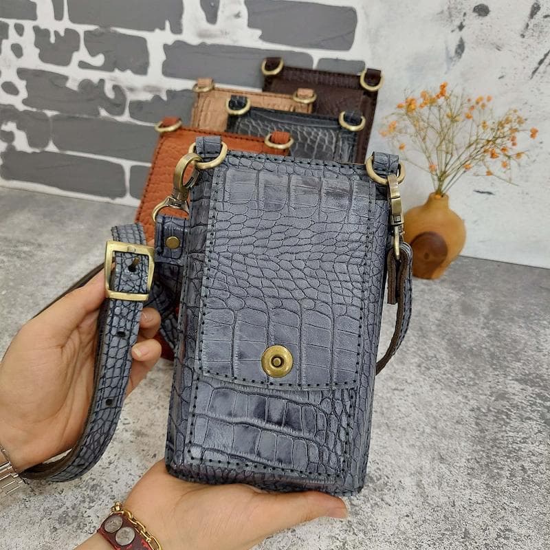 کیف دوشی چرم طبیعی مدل اسپرت — تصویر ۳