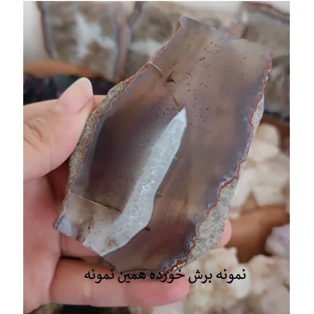 سنگ راف کوارتز دودی کد542