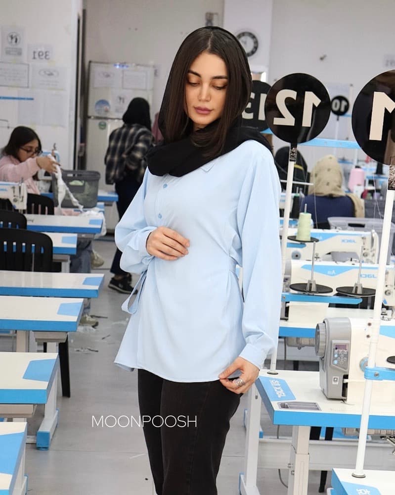 شومیز مانتویی ژاکلین پروانه — تصویر ۸