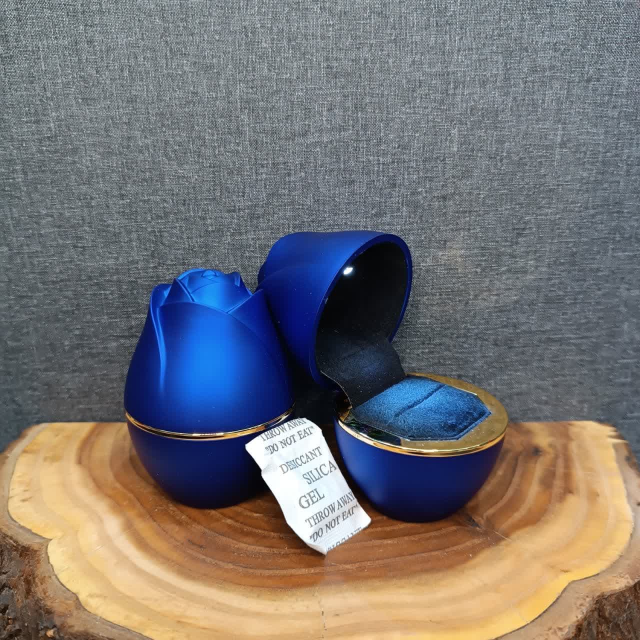 باکس جواهر چراغ دار رز (آبی) مرغوب — تصویر ۲