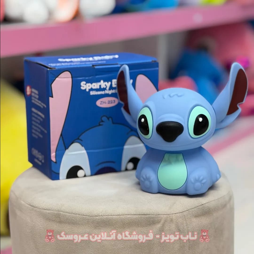 چراغ خواب سیلیکونی استیج آبی نشسته